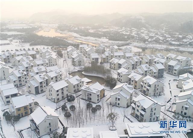 #（环境）（3）浙江安吉：美丽乡村 雪景如画