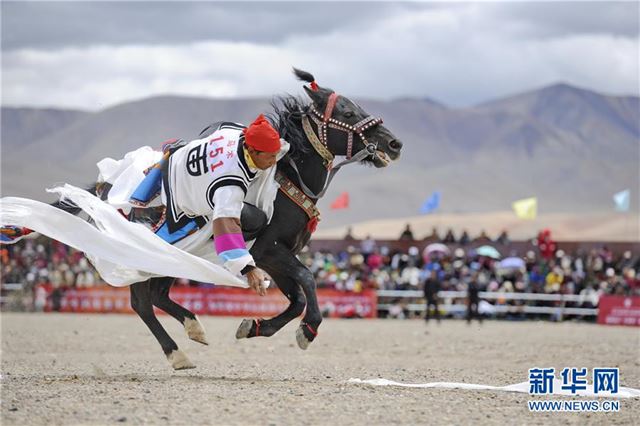 （体育）（1）西藏阿里举行赛马竞技大赛