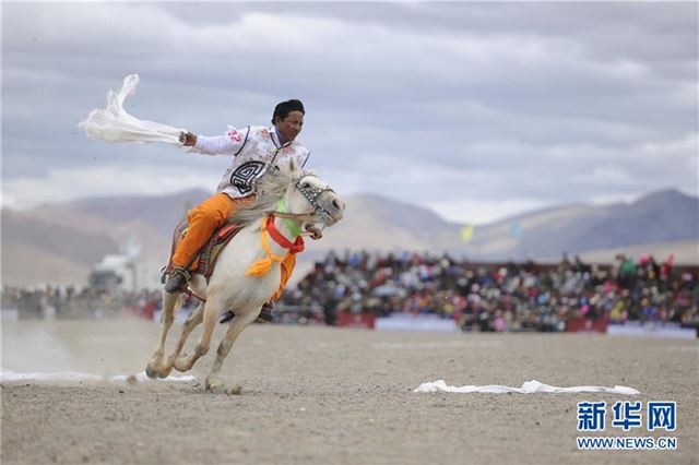 （体育）（2）西藏阿里举行赛马竞技大赛