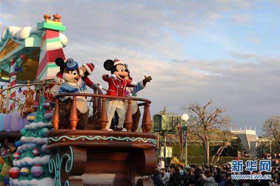 （国际）（2）东京迪士尼举行圣诞巡游