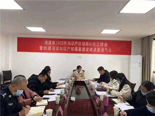 隆昌市召开知识产权工作领导小组工作会